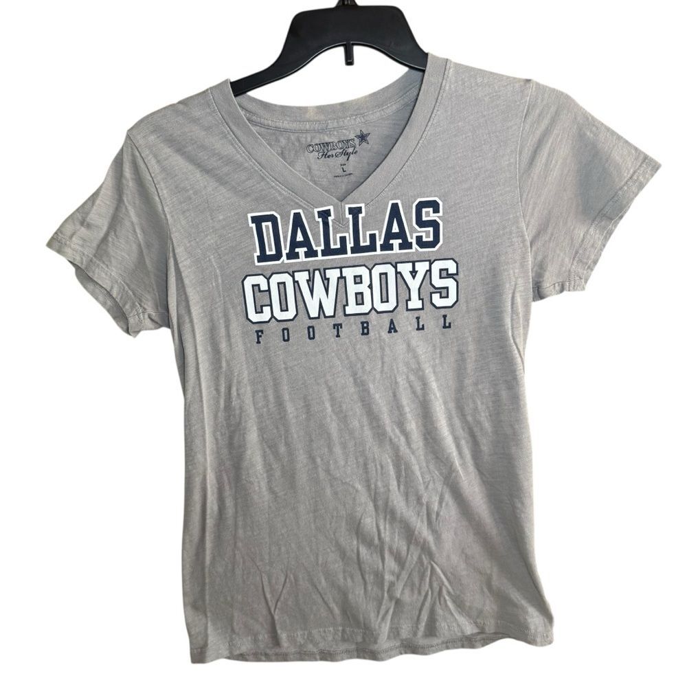 Dallas Cowboys Women's Gray Short Sleeve Tee